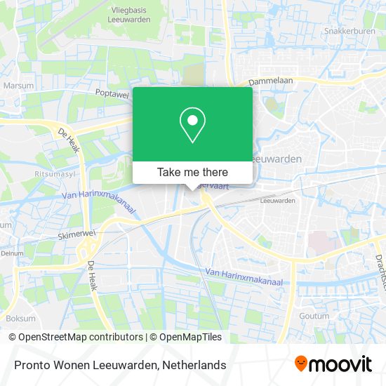 Pronto Wonen Leeuwarden map