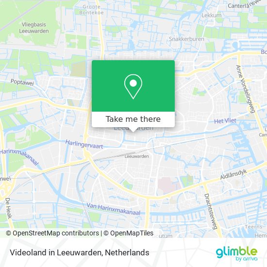 Videoland in Leeuwarden map