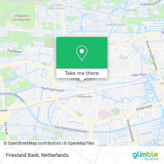 Friesland Bank map