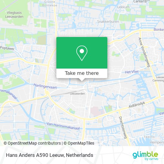 Hans Anders A590 Leeuw map