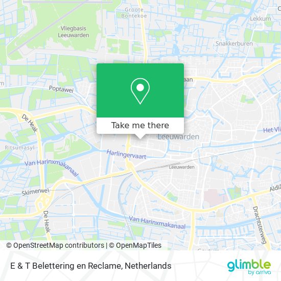 E & T Belettering en Reclame map