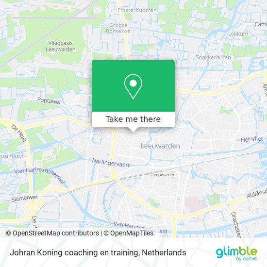 Johran Koning coaching en training Karte