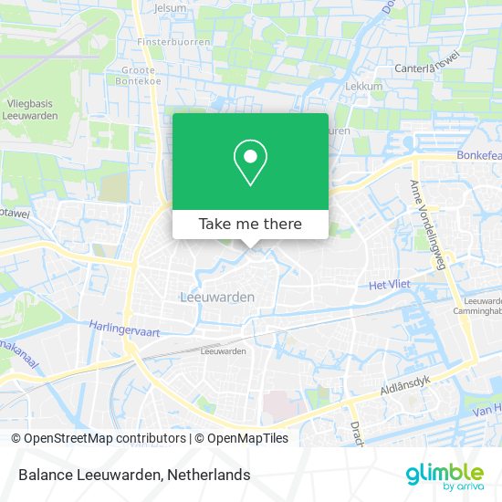 Balance Leeuwarden map