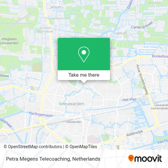 Petra Megens Telecoaching map