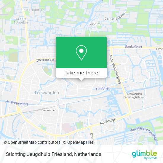 Stichting Jeugdhulp Friesland Karte