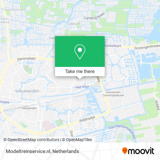 Modeltreinservice.nl map