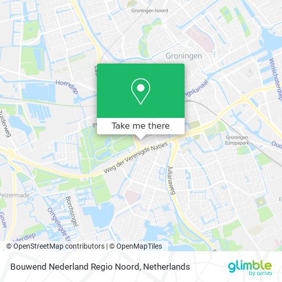 Bouwend Nederland Regio Noord Karte