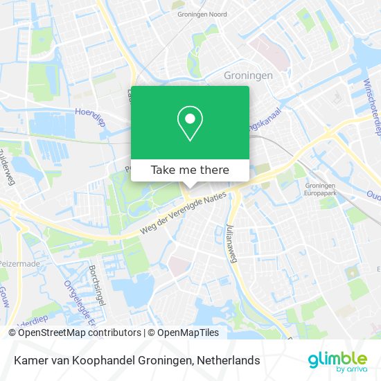 Kamer van Koophandel Groningen Karte
