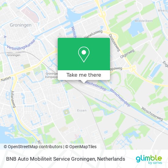 BNB Auto Mobiliteit Service Groningen map