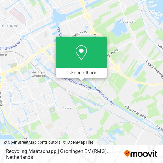 Recycling Maatschappij Groningen BV (RMG) map