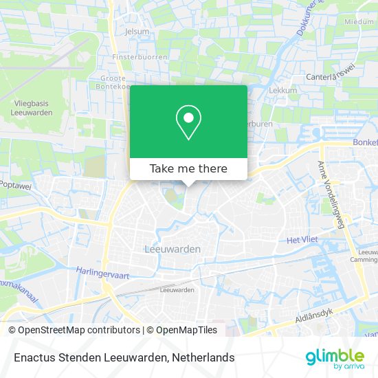 Enactus Stenden Leeuwarden map