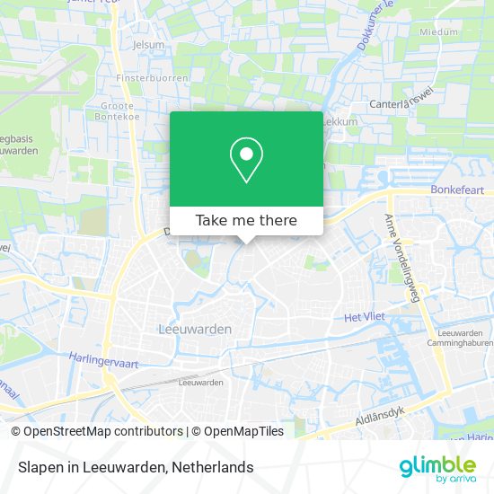 Slapen in Leeuwarden map