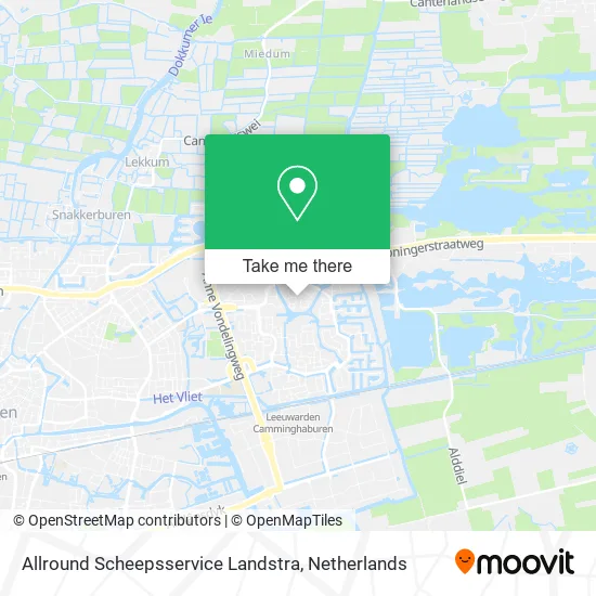 Allround Scheepsservice Landstra map