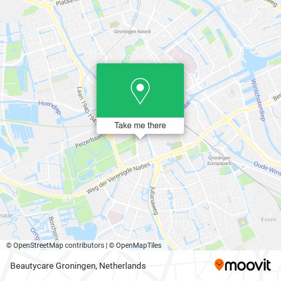 Beautycare Groningen map