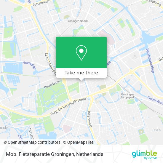 Mob. Fietsreparatie Groningen map