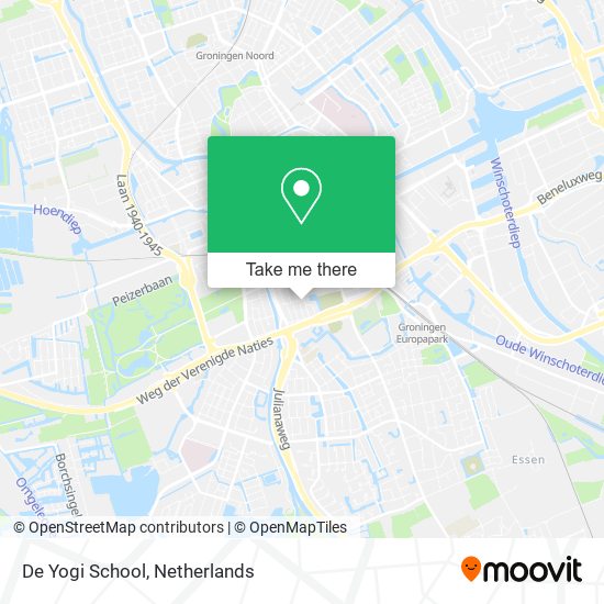 De Yogi School map