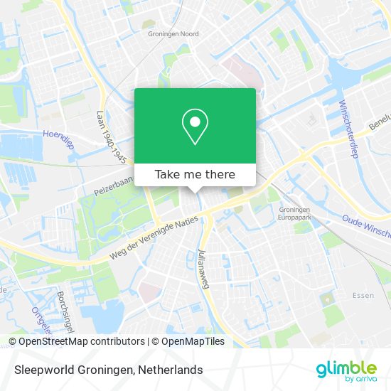 Sleepworld Groningen map