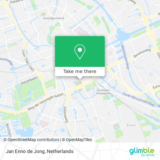 Jan Enno de Jong map