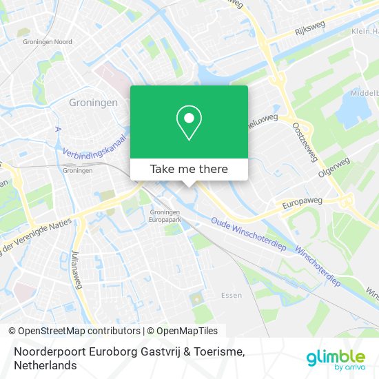 Noorderpoort Euroborg Gastvrij & Toerisme Karte