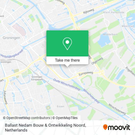 Ballast Nedam Bouw & Ontwikkeling Noord map