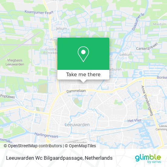 Leeuwarden Wc Bilgaardpassage map