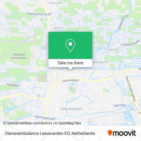 Dierenambulance Leeuwarden EO map