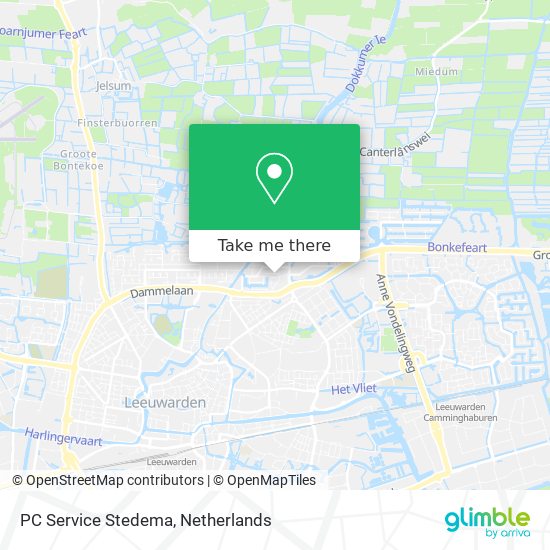 PC Service Stedema map