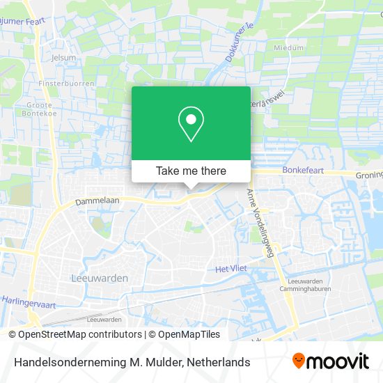 Handelsonderneming M. Mulder map