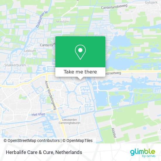 Herbalife Care & Cure map