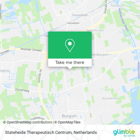 Stateheide Therapeutisch Centrum map