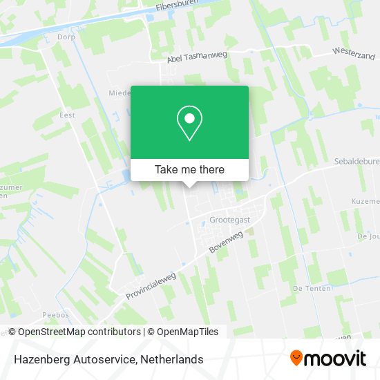 Hazenberg Autoservice map