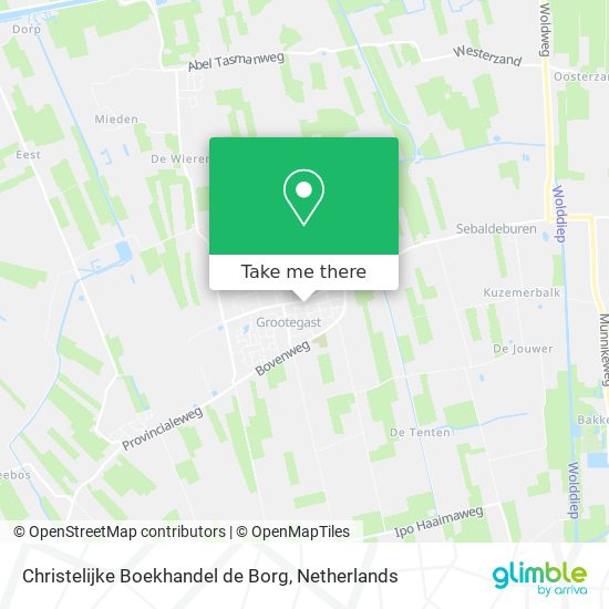 Christelijke Boekhandel de Borg Karte