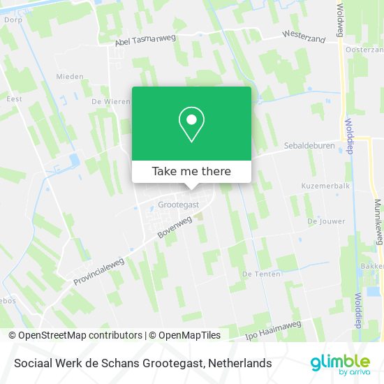 Sociaal Werk de Schans Grootegast Karte