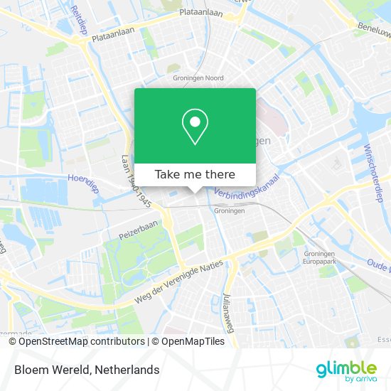 Bloem Wereld map