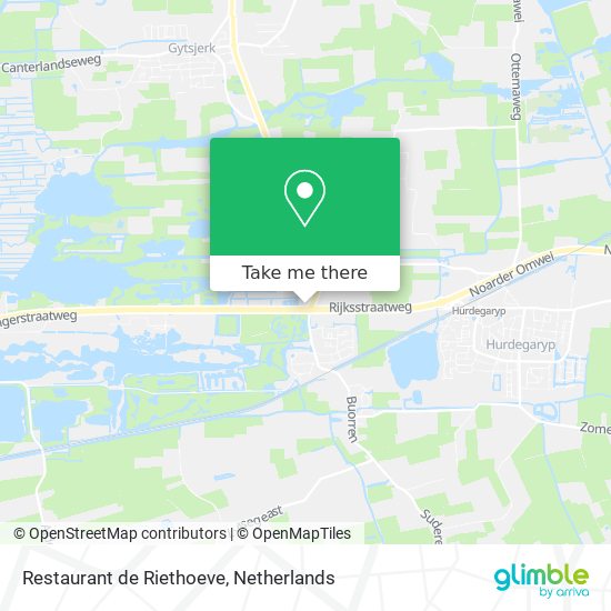 Restaurant de Riethoeve map
