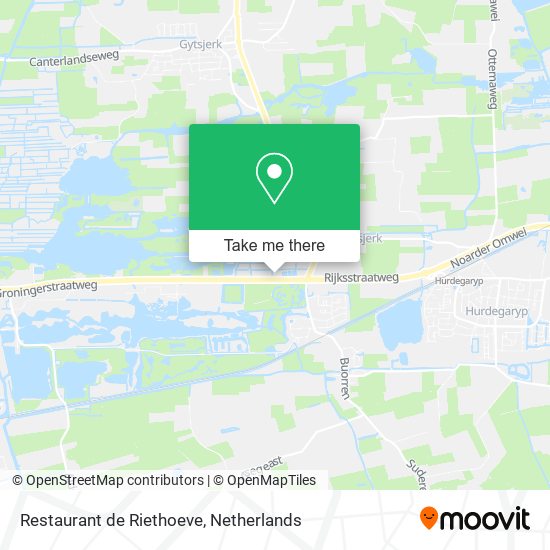 Restaurant de Riethoeve map