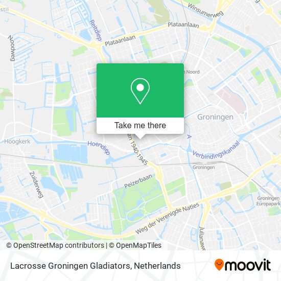 Lacrosse Groningen Gladiators map