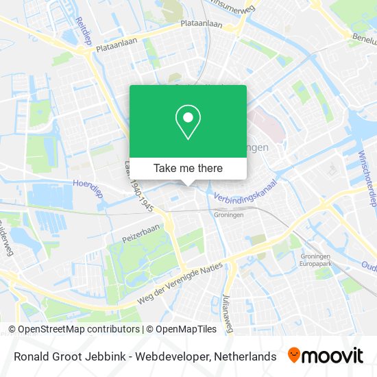 Ronald Groot Jebbink - Webdeveloper map