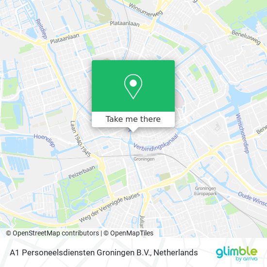 A1 Personeelsdiensten Groningen B.V. Karte