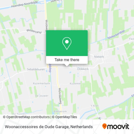 Woonaccessoires de Oude Garage map