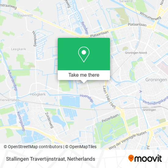 Stallingen Travertijnstraat map