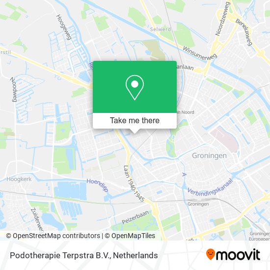 Podotherapie Terpstra B.V. map