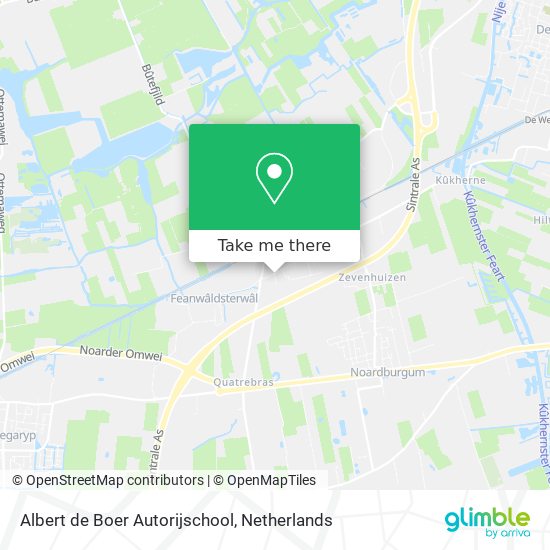 Albert de Boer Autorijschool Karte