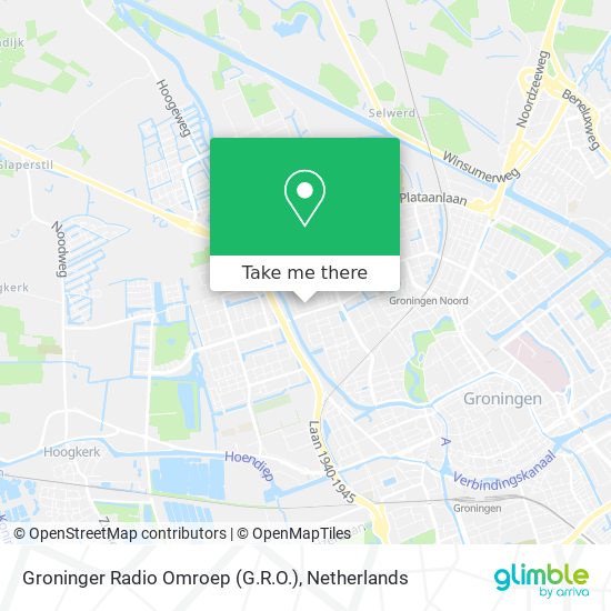 Groninger Radio Omroep (G.R.O.) map