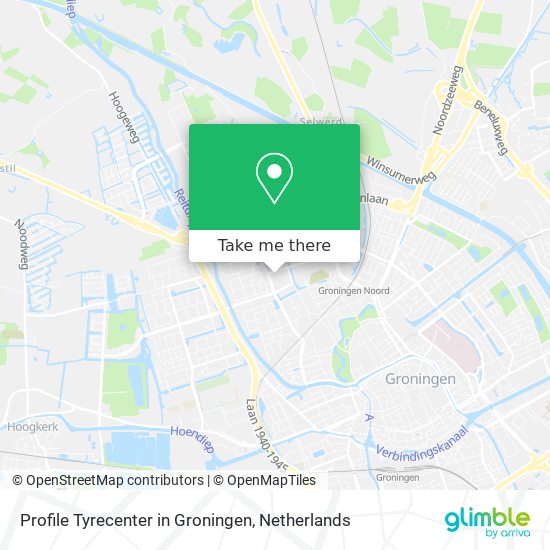 Profile Tyrecenter in Groningen map