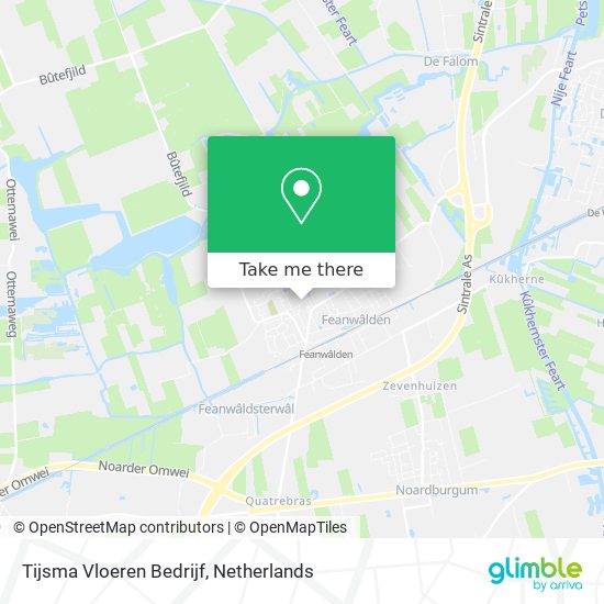 Tijsma Vloeren Bedrijf Karte