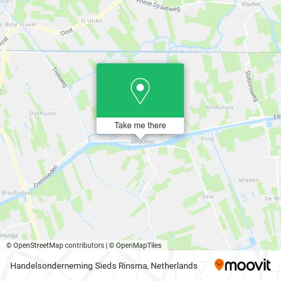 Handelsonderneming Sieds Rinsma map