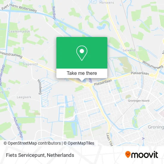 Fiets Servicepunt map