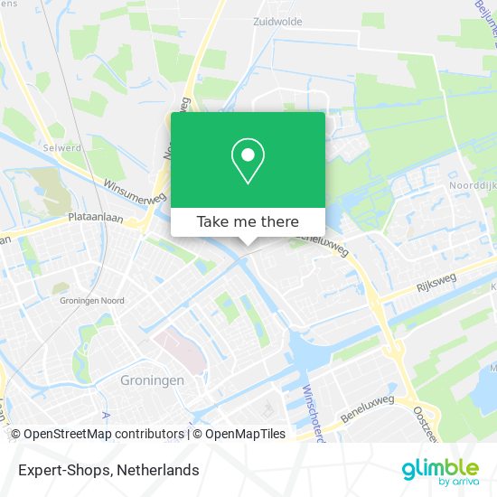 Expert-Shops map