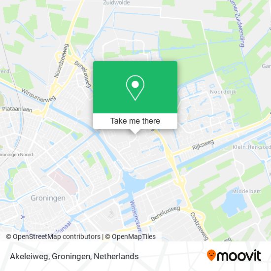 Akeleiweg, Groningen map